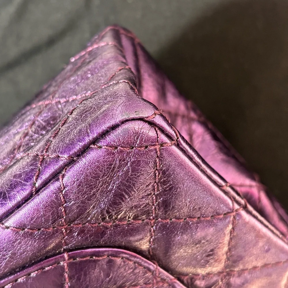 Chanel Metallic Purple Reissue Mini Double Flap - Picture 9 of 16